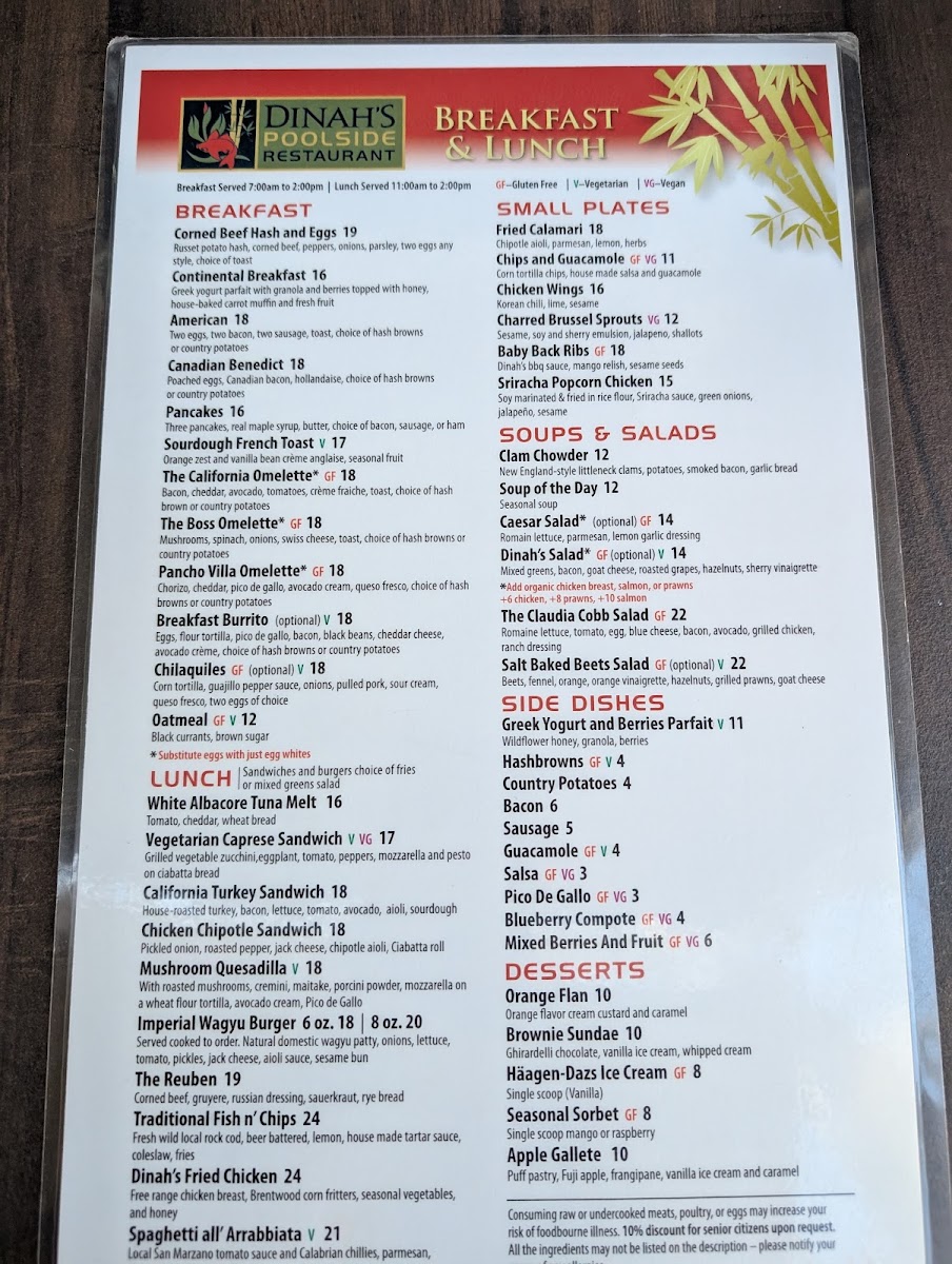 Menu Dinah's Poolside Restaurant-3