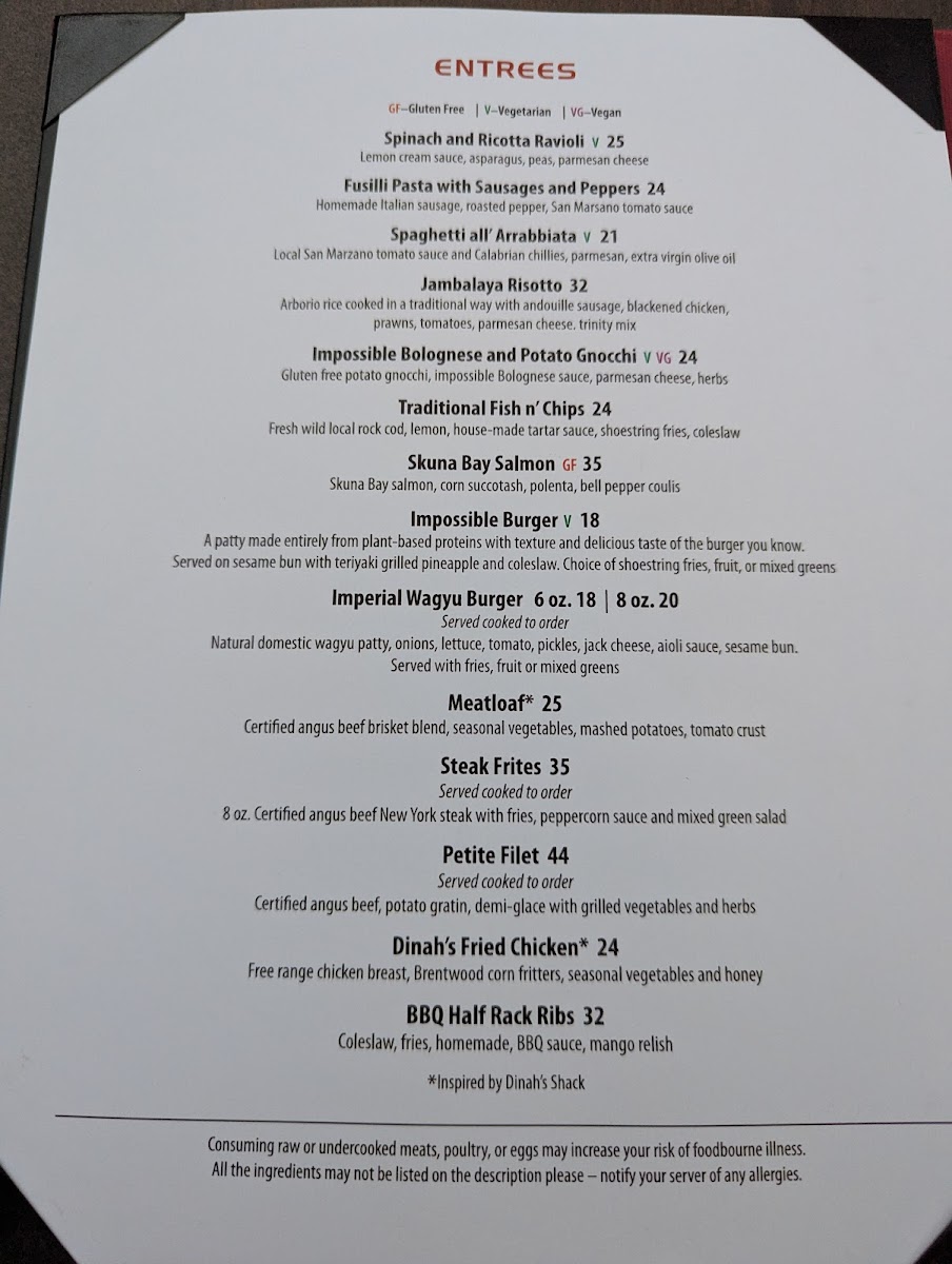 Menu Dinah's Poolside Restaurant-8