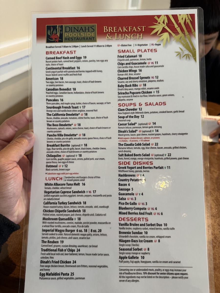 Menu Dinah's Poolside Restaurant-9